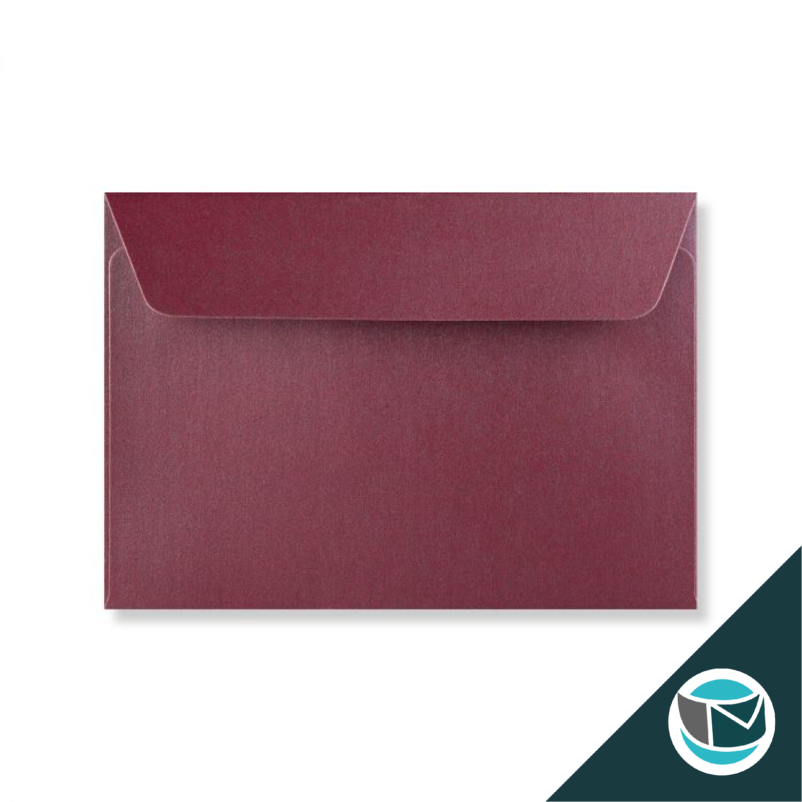 Parelmoer Envelop - 114x162 mm (C6) - Paars Strip