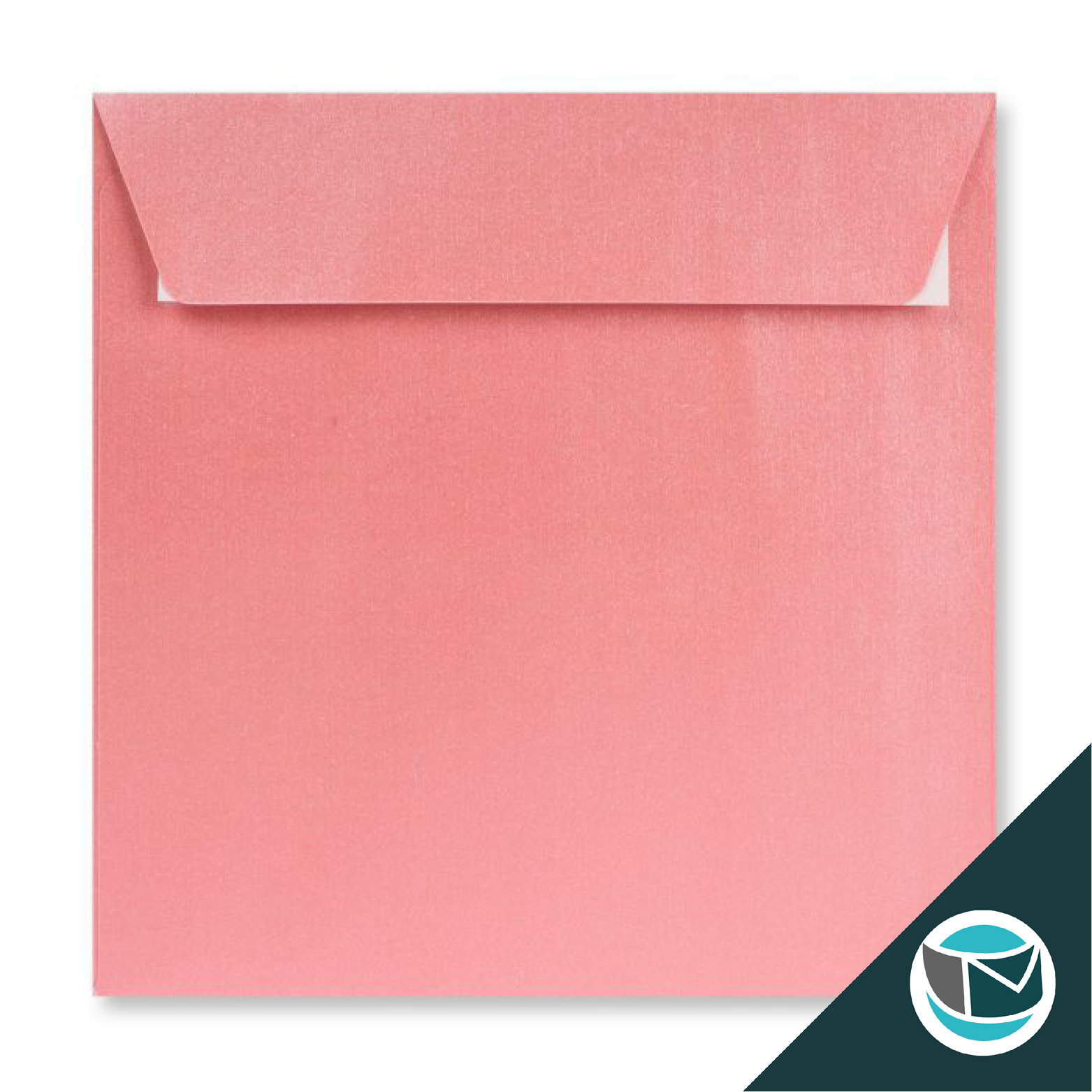Parelmoer Envelop - 155x155 mm - Lichtroze