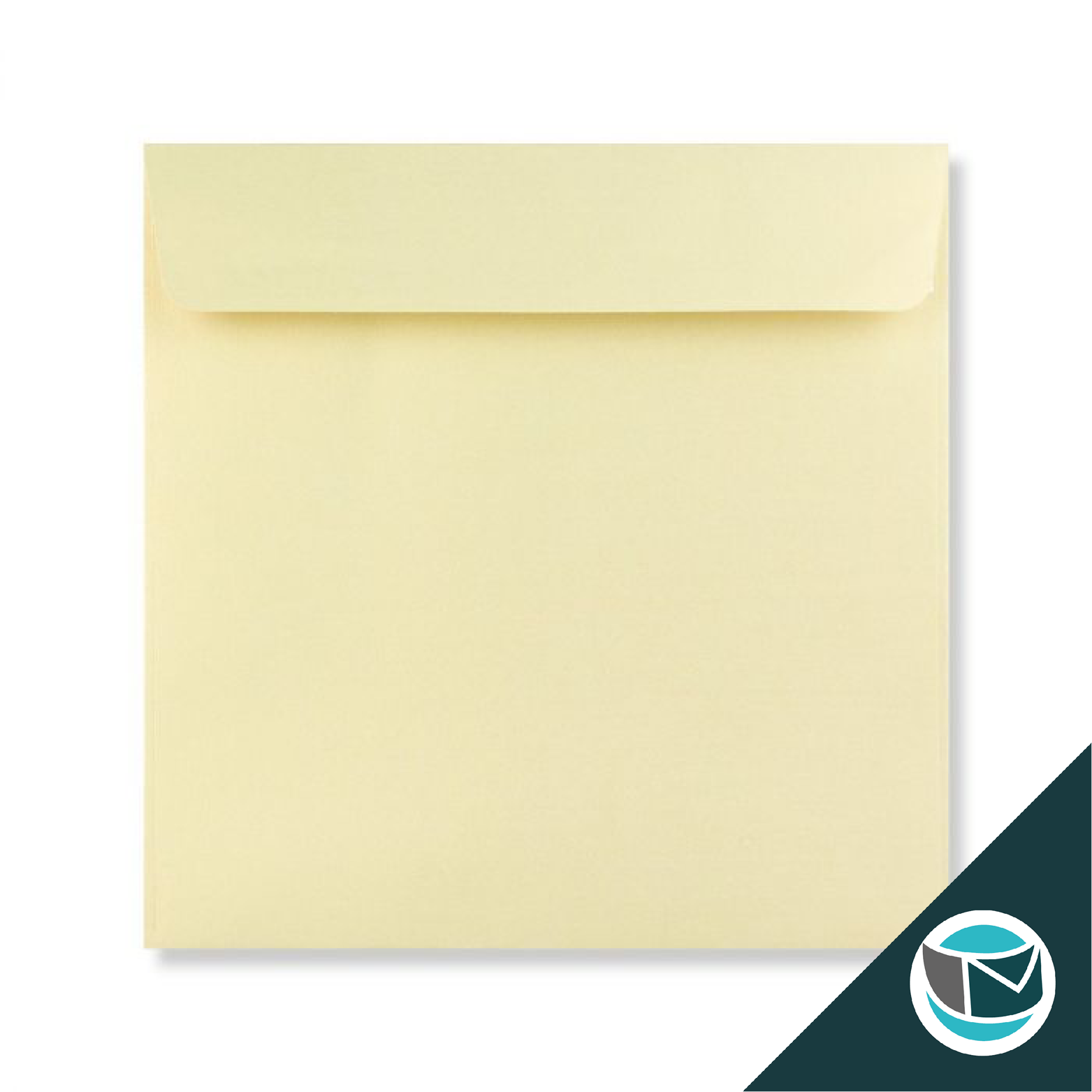 Parelmoer Envelop - 170x170 mm - Champagne Strip