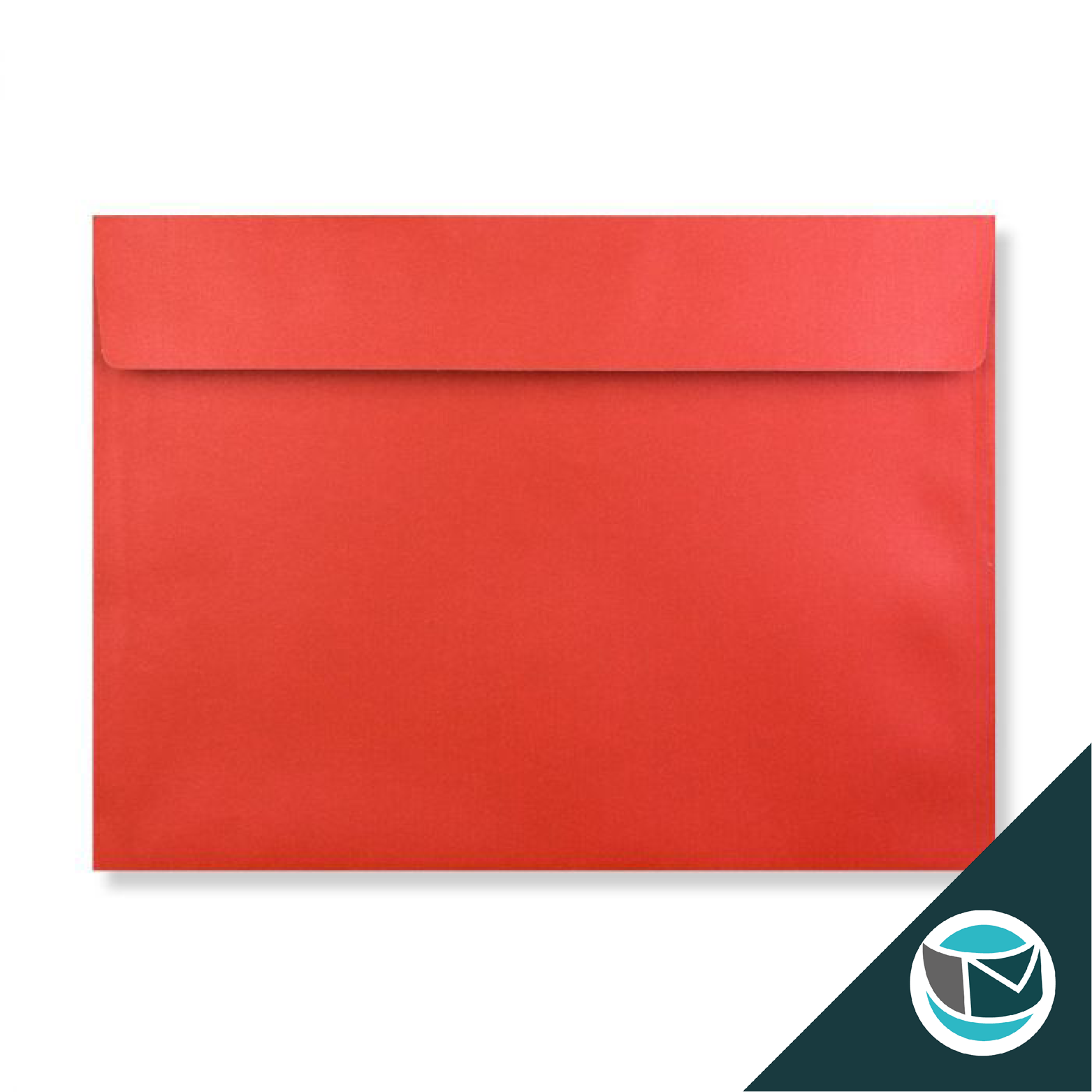 Parelmoer Envelop - 229x324 mm (C4) - Rood Strip