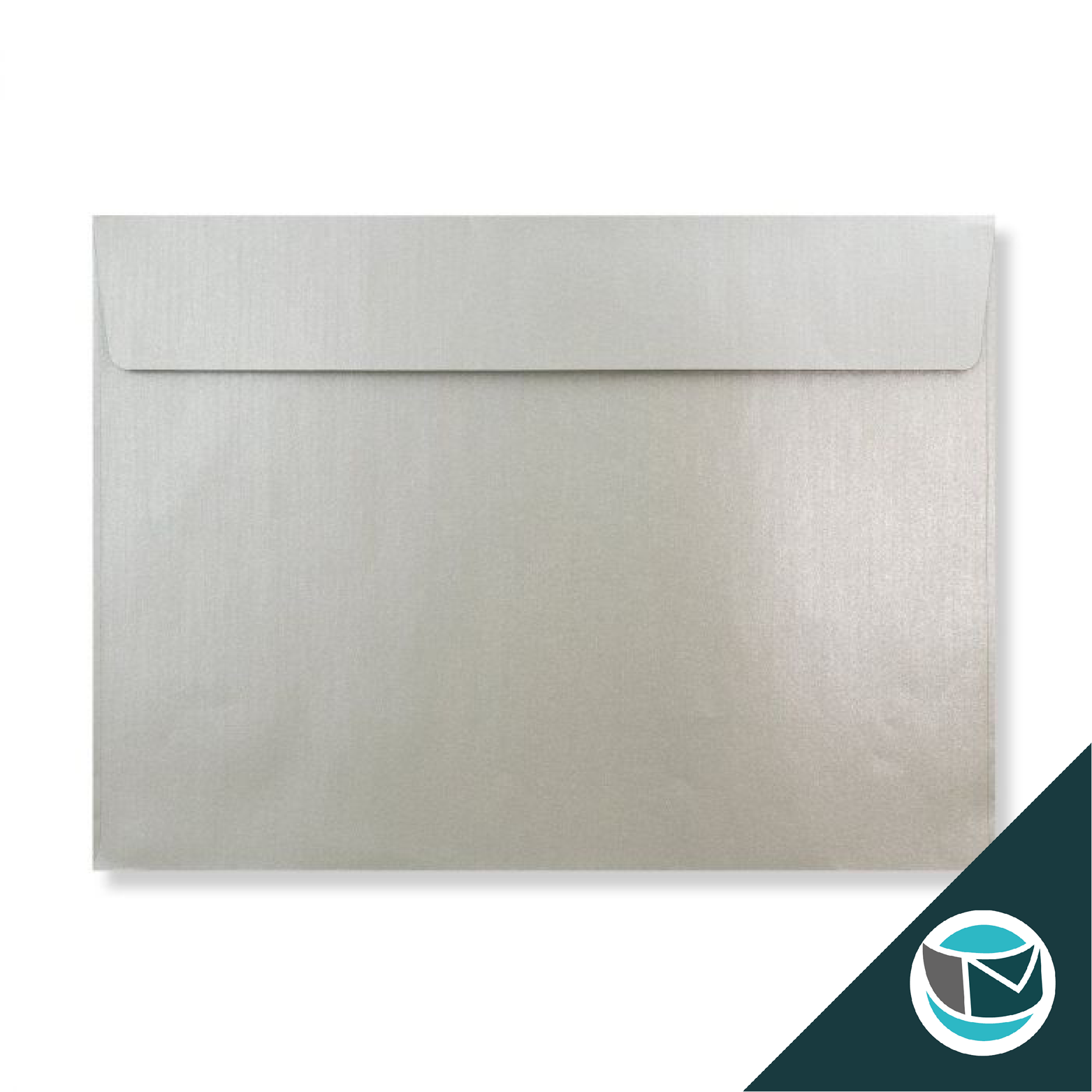 Parelmoer Envelop - 229x324 mm (C4) - Zilver Strip