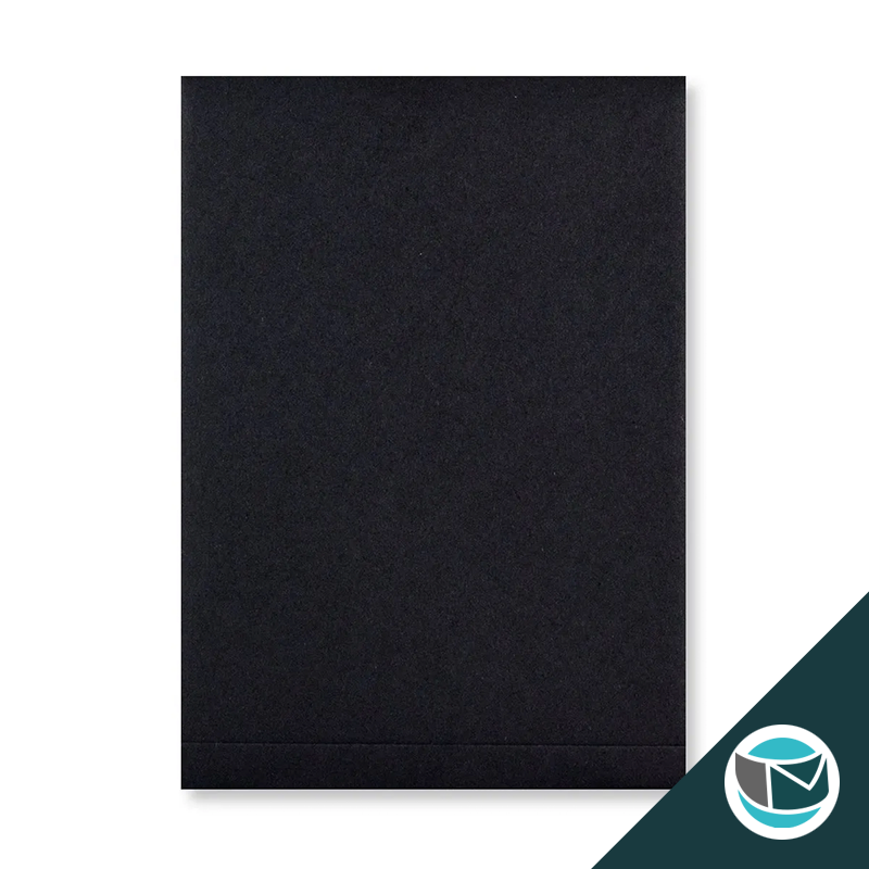 Envelop met Japanse Sluiting - 162x114 mm (C6) - Zwart