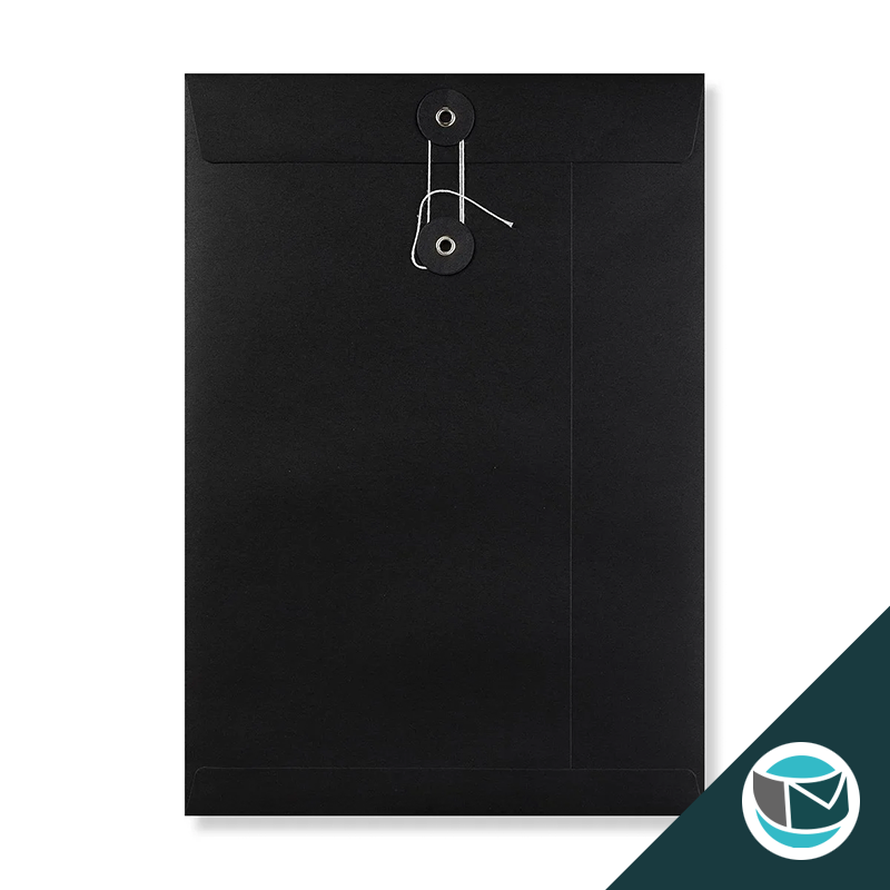 Envelop met Japanse Sluiting - 324x229 mm (C4) - Zwart