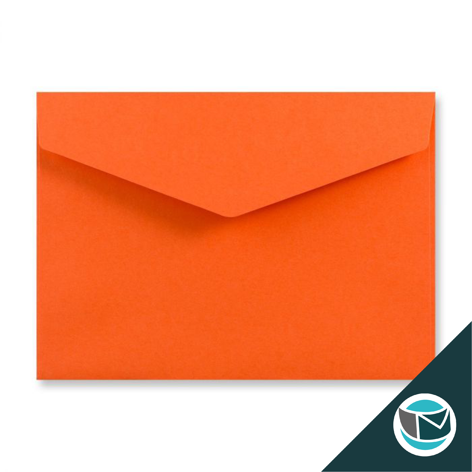Wenskaart Envelop met Puntklep Strip - 162x229 mm (C5) - Oranje