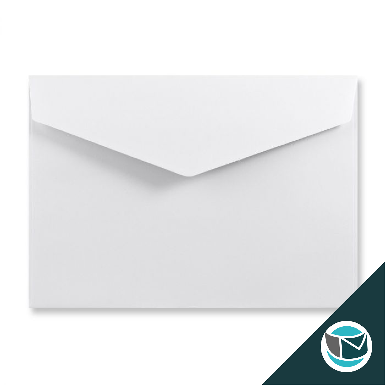 Wenskaart Envelop met Puntklep Strip - 114x162 mm (C6) - Wit