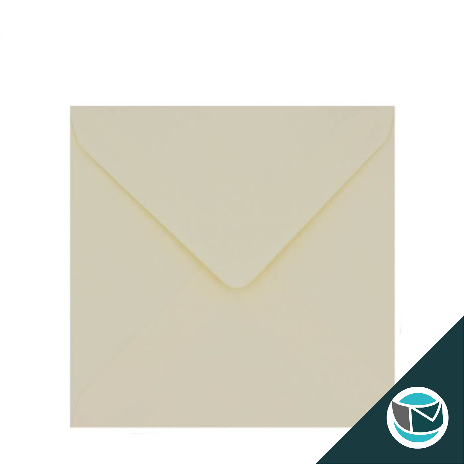 Gekleurde Envelop - 155x155 mm - Oester Cream Glans 135gsm
