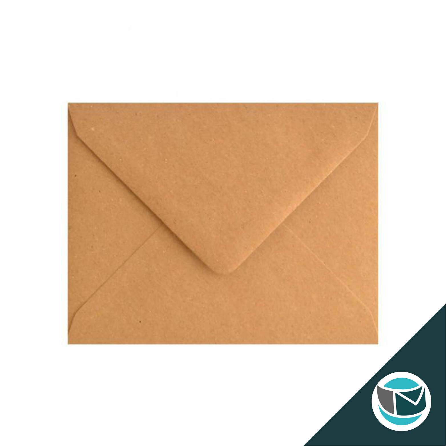 Gekleurde Envelop - 95x122 mm - Bruin