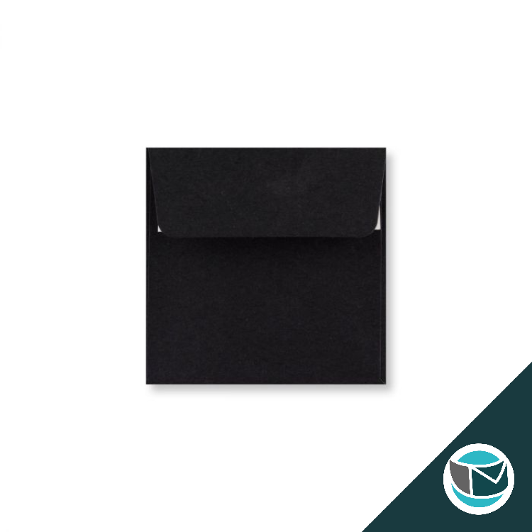 Gekleurde Envelop - 100x100 mm - Zwart