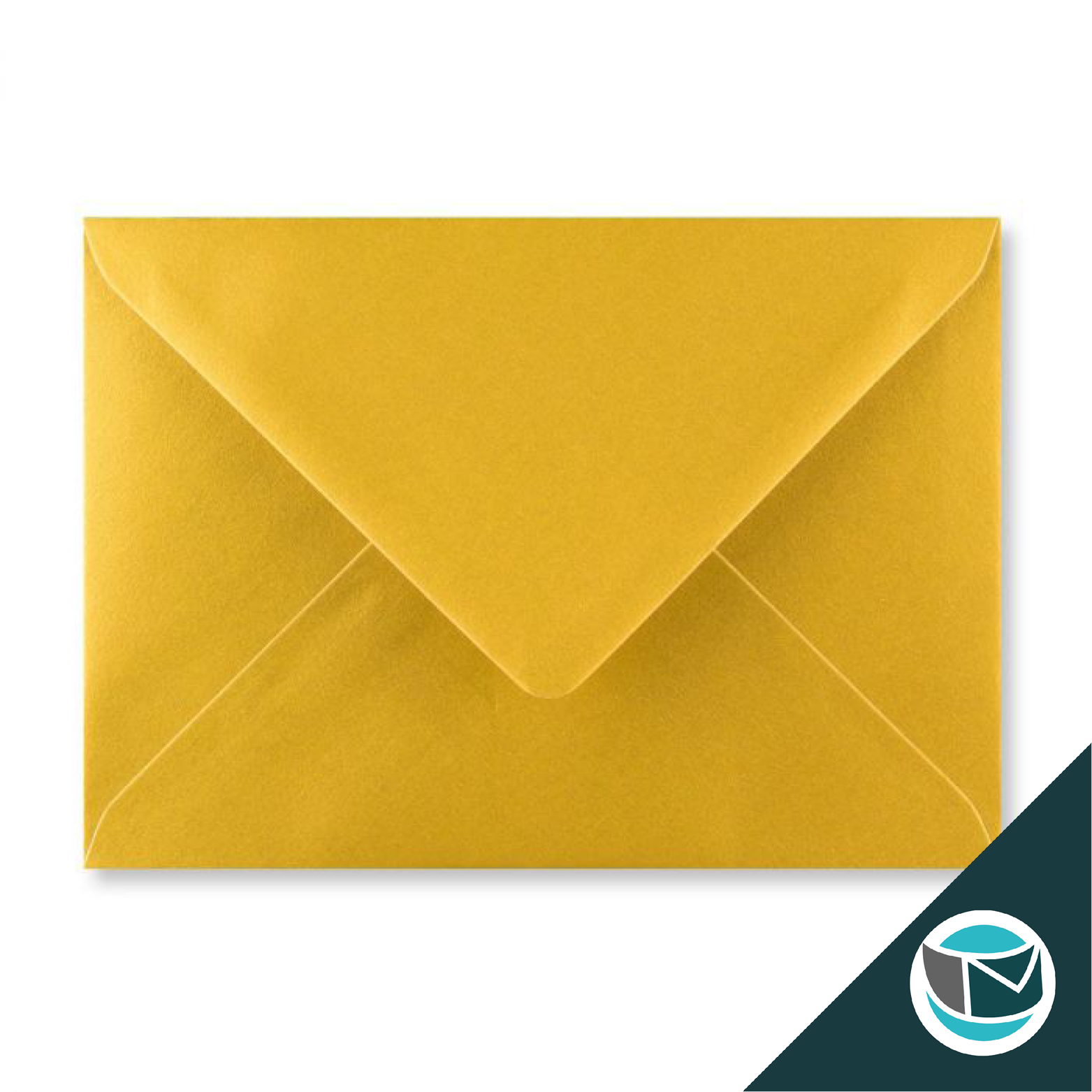 Gekleurde Envelop - 125x175 mm - Goud Metallic