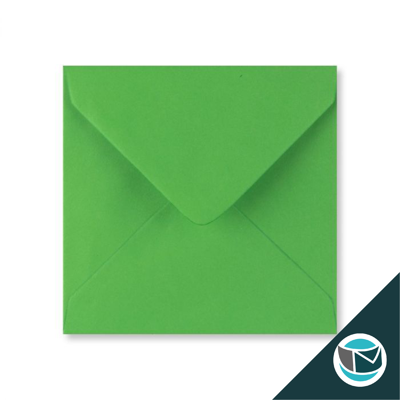 Gekleurde Envelop - 130x130 mm - Groen