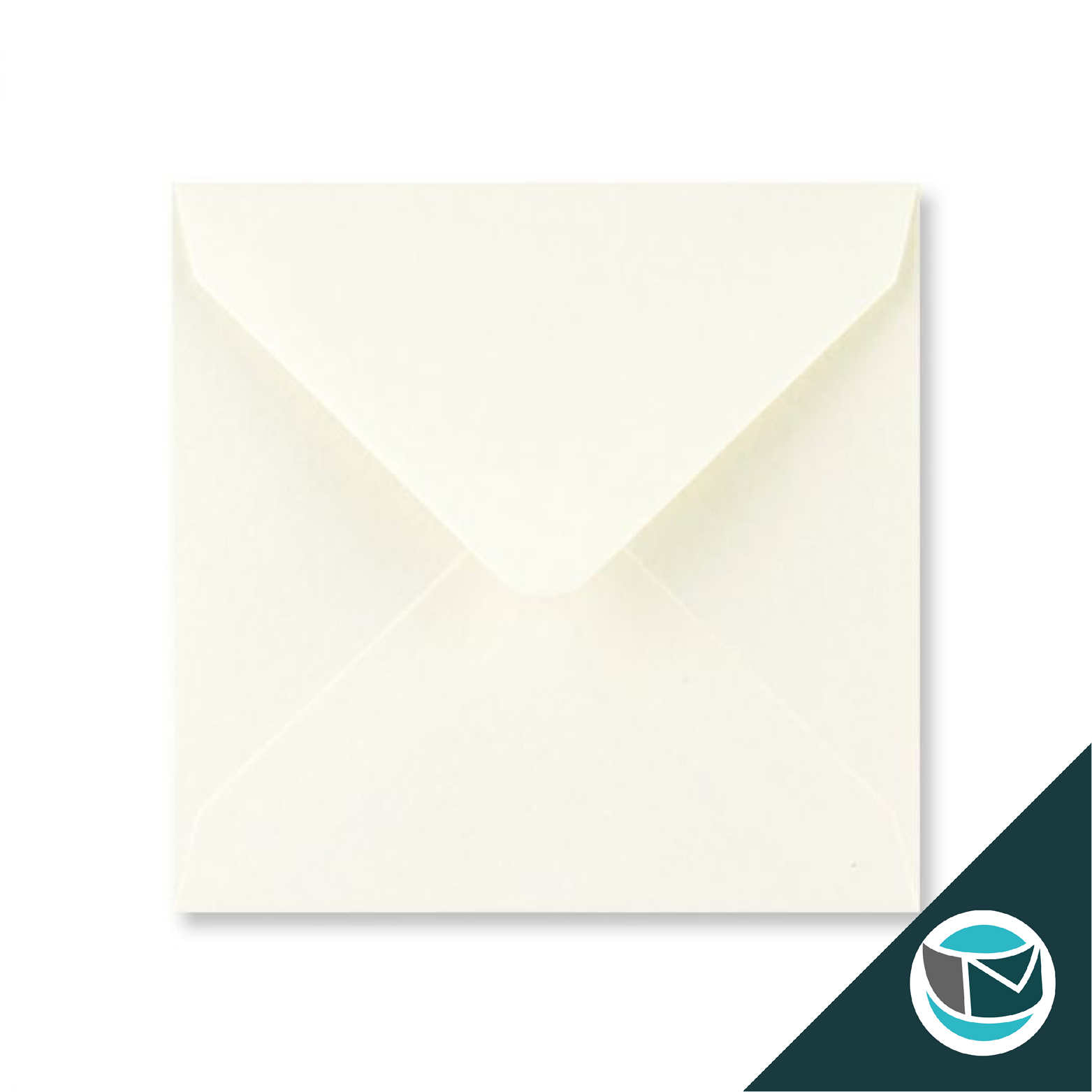 Gekleurde Envelop - 130x130 mm - Ivoor