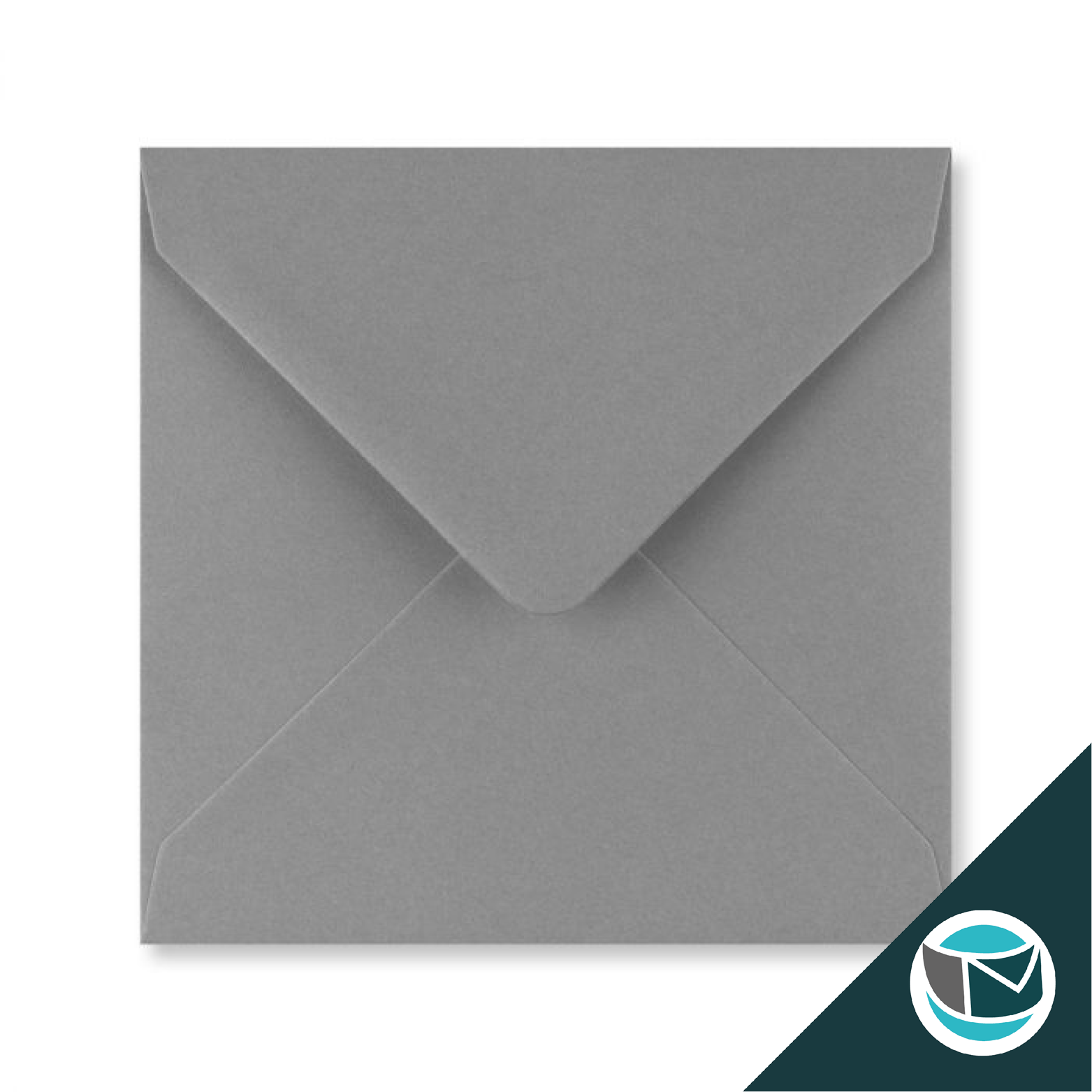 Gekleurde Envelop - 140x140 mm - Donkergrijs