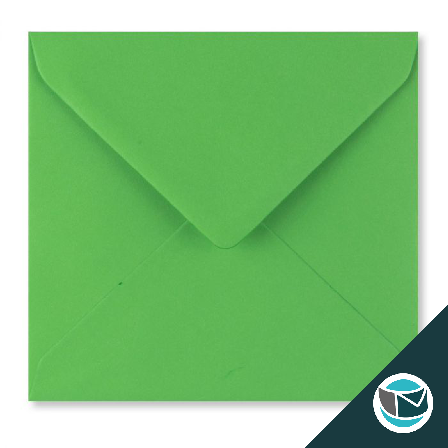 Gekleurde Envelop - 155x155 mm - Groen