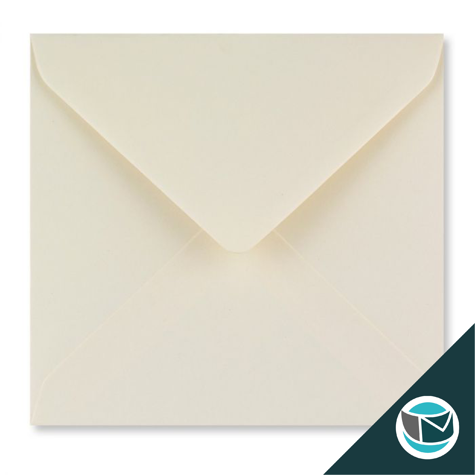 Gekleurde Envelop - 155x155 mm - Ivoor