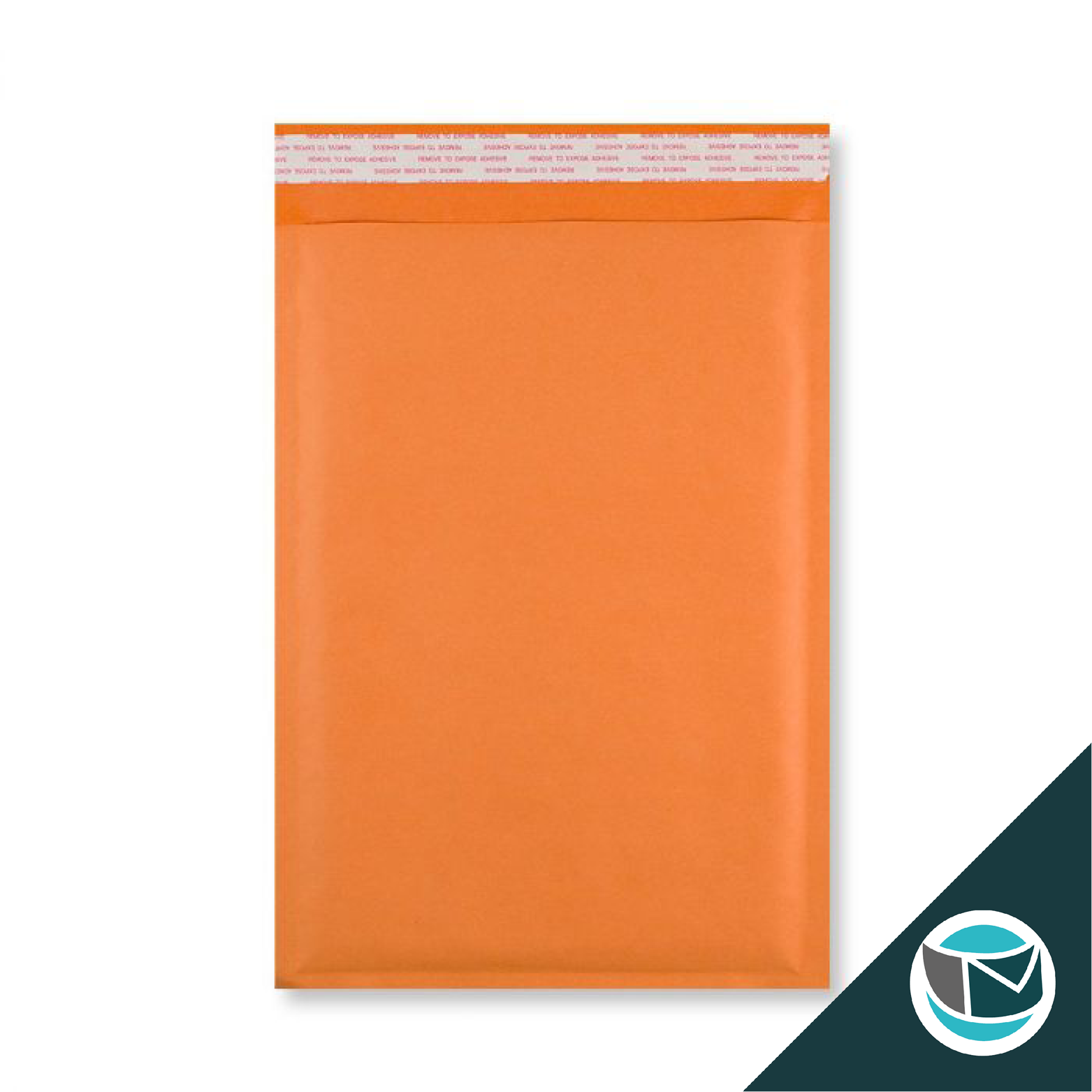 Kraft luchtkussen envelop met strip - 350x250 mm - Oranje