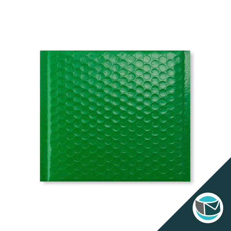Kunststof Luchtkussenenvelop Hoogglans - 165x165 mm - Groen