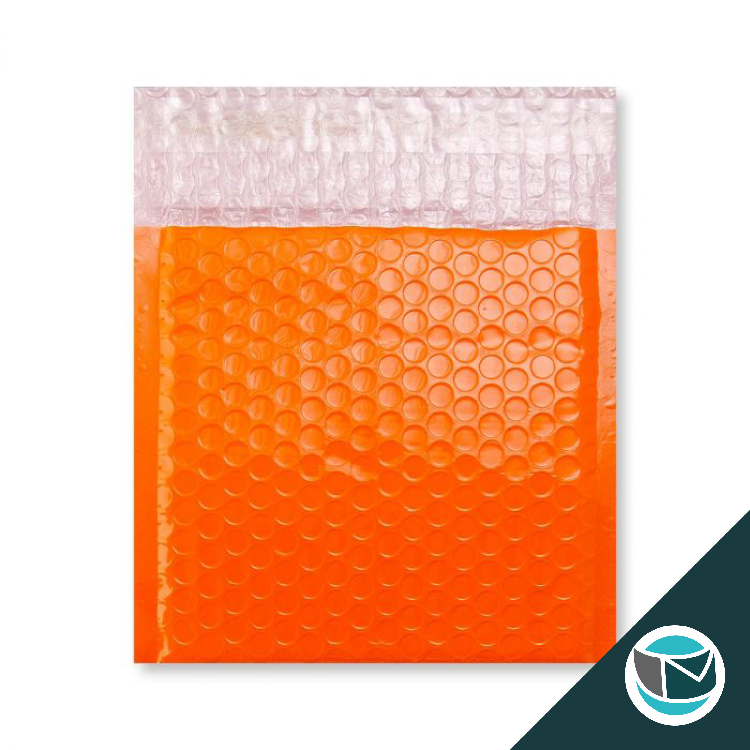 Kunststof Luchtkussenenvelop Hoogglans - 165x165 mm - Oranje