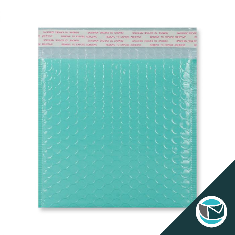 Kunststof Luchtkussenenvelop Hoogglans - 165x165 mm - Mintgroen