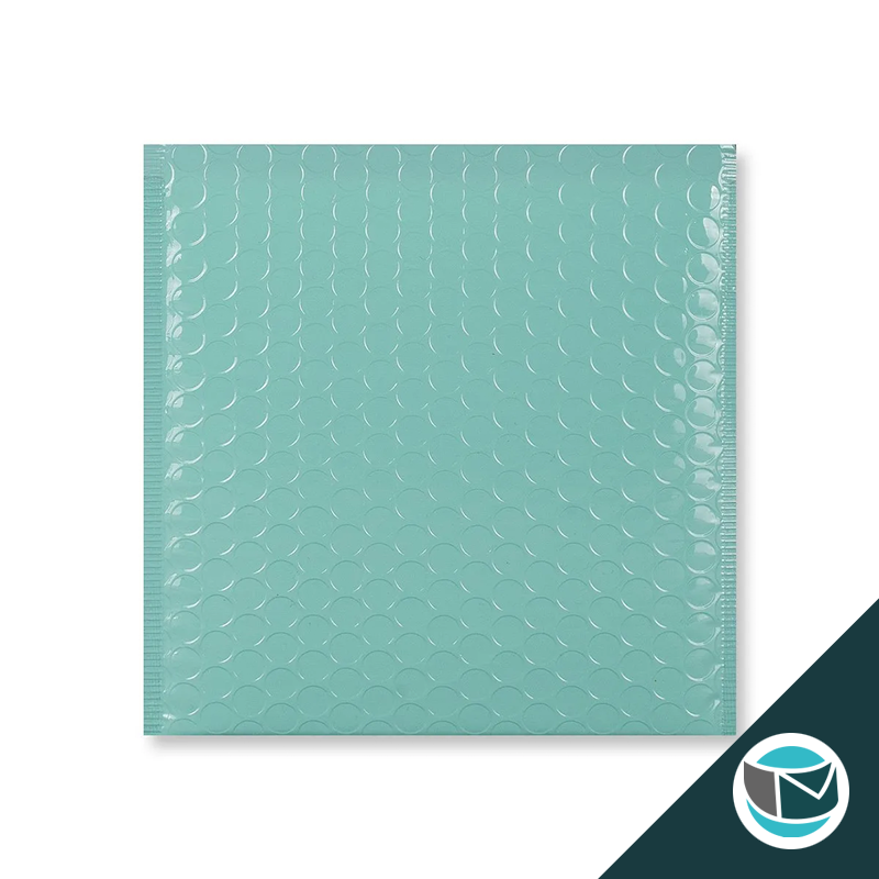 Kunststof Luchtkussenenvelop Hoogglans - 165x165 mm - Mintgroen