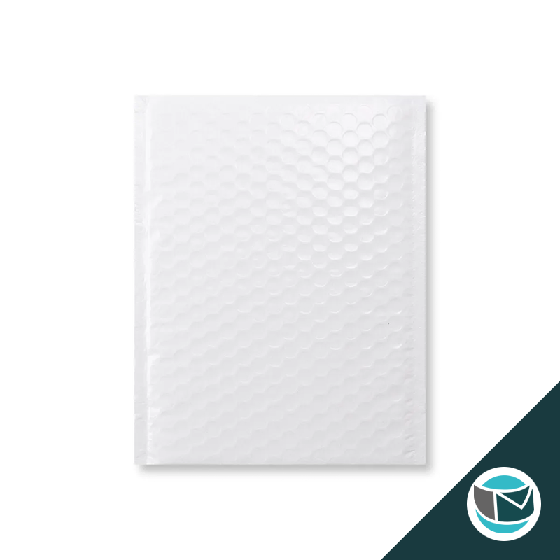 Kunststof Luchtkussenenvelop Hoogglans - 250x180 mm - Wit