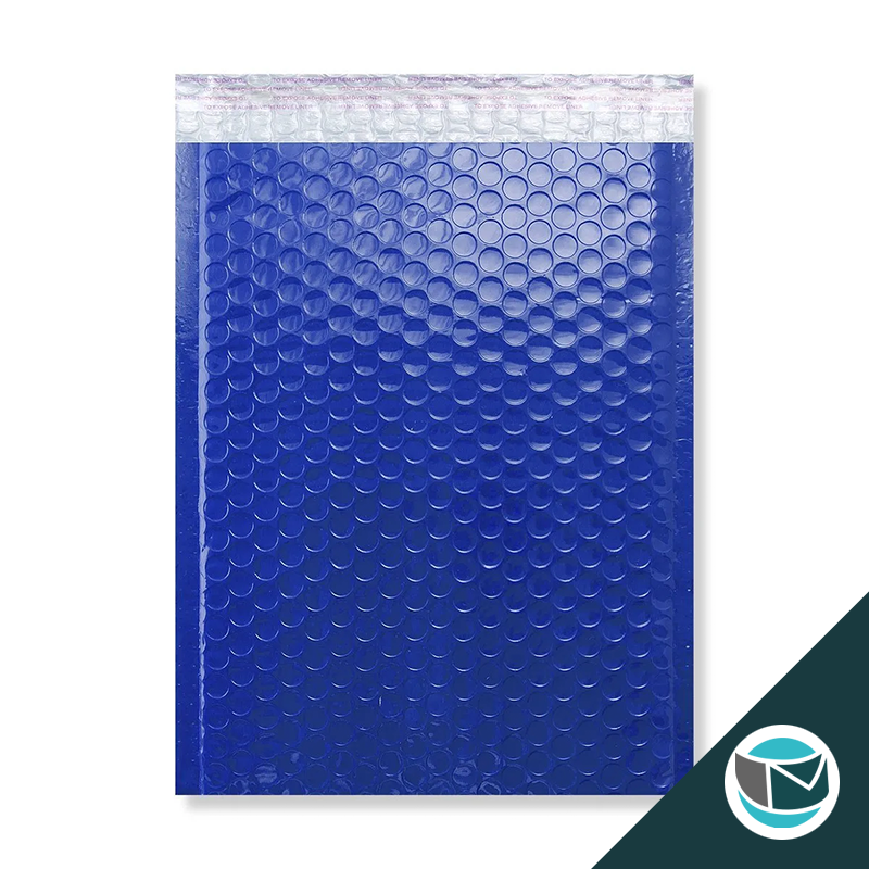 Kunststof Luchtkussenenvelop Hoogglans - 340x240 mm - Blauw