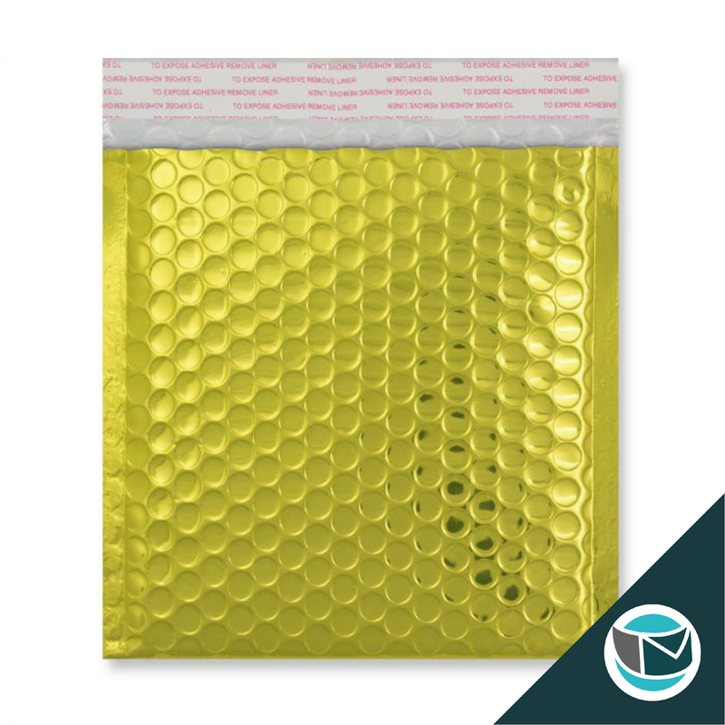 Metallic Luchtkussen Envelop - 165x165 mm - Goud