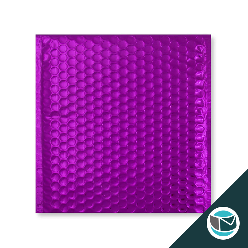 Metallic Luchtkussen Envelop - 165x165 mm - Paars