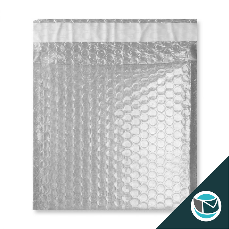 Metallic Luchtkussen Envelop - 165x165 mm - Transparant