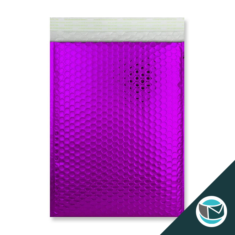 Metallic Luchtkussen Envelop - 324x230 mm (C4) - Paars