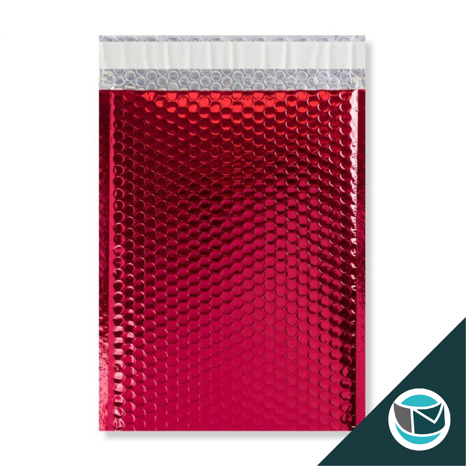 Metallic Luchtkussen Envelop - 324x230 mm (C4) - Rood