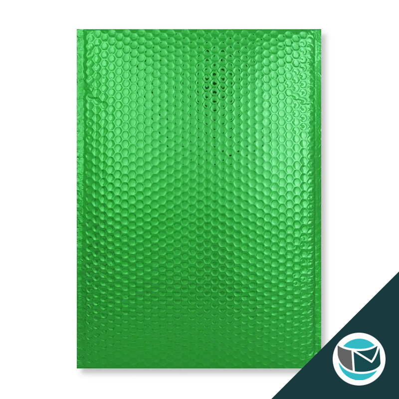Metallic Luchtkussen Envelop - 450x320 mm (C3) - Groen