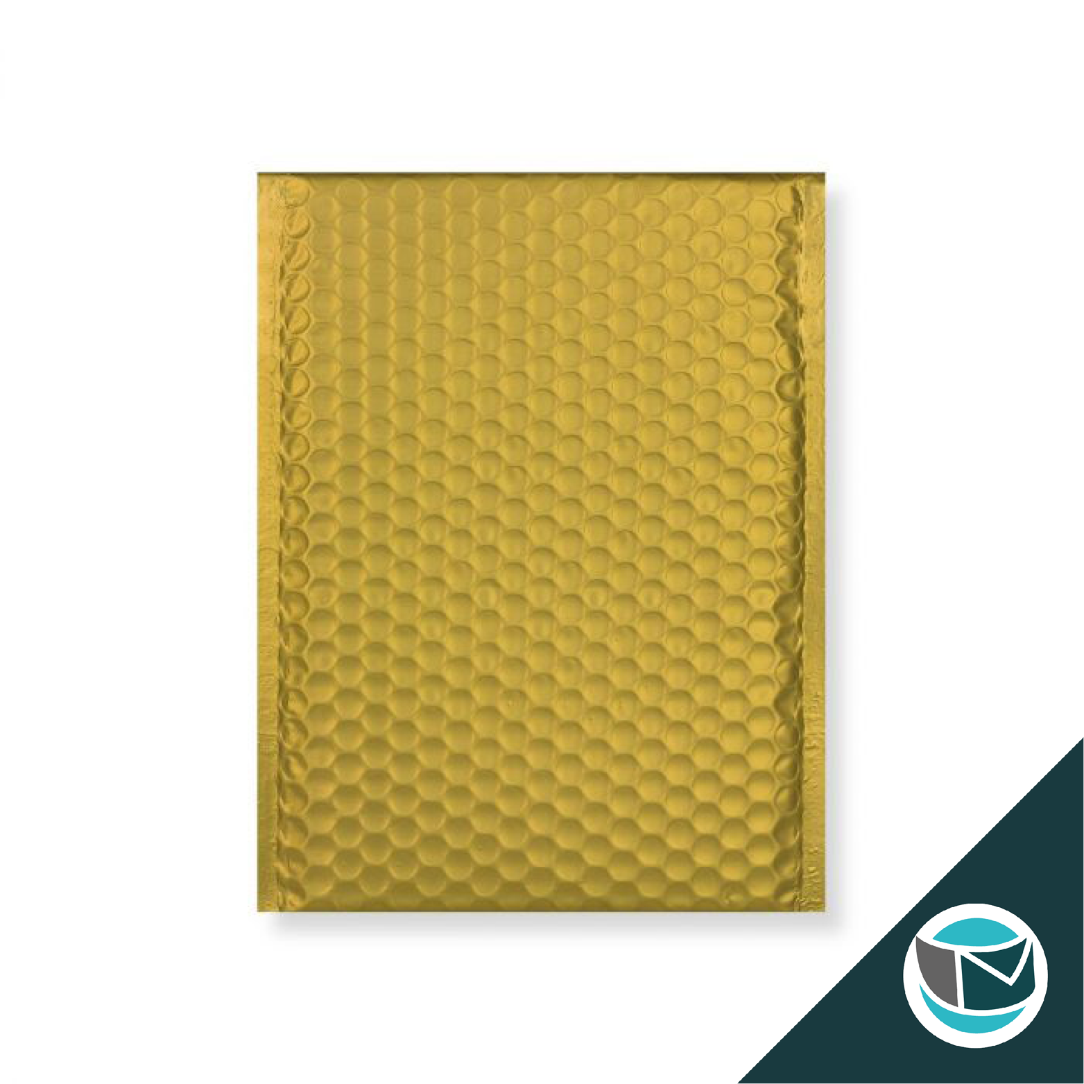 Metallic Luchtkussen Envelop Mat - 250x180 mm - Goud