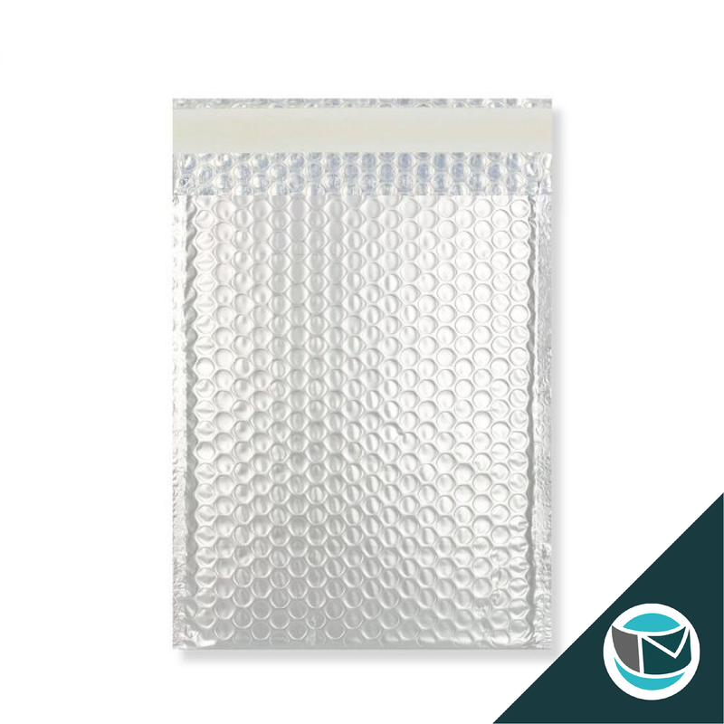 Metallic Luchtkussen Envelop Mat - 450x320 mm (C3) - Zilver