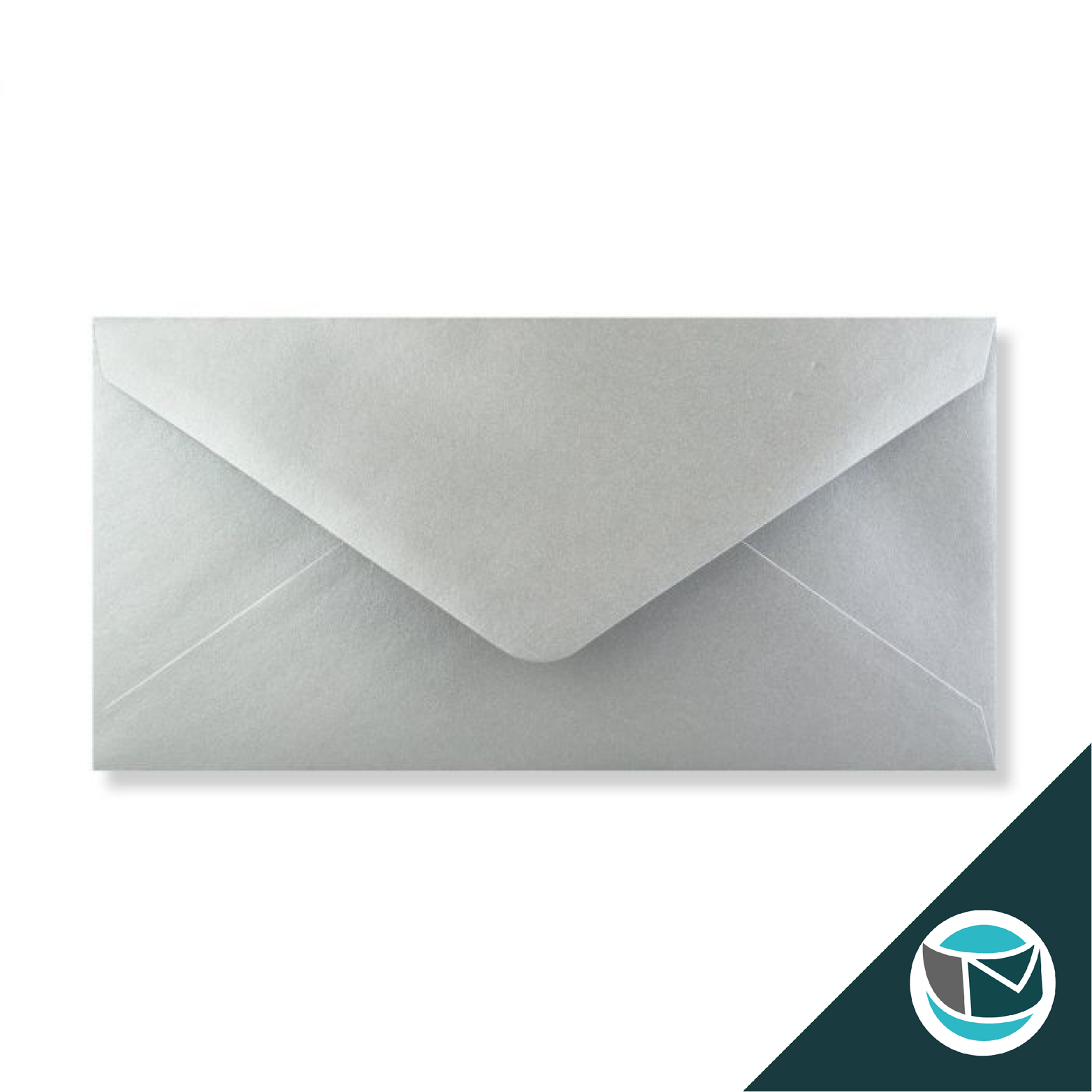 Luxe Wenskaart Envelop - 110x220 mm - Zilver