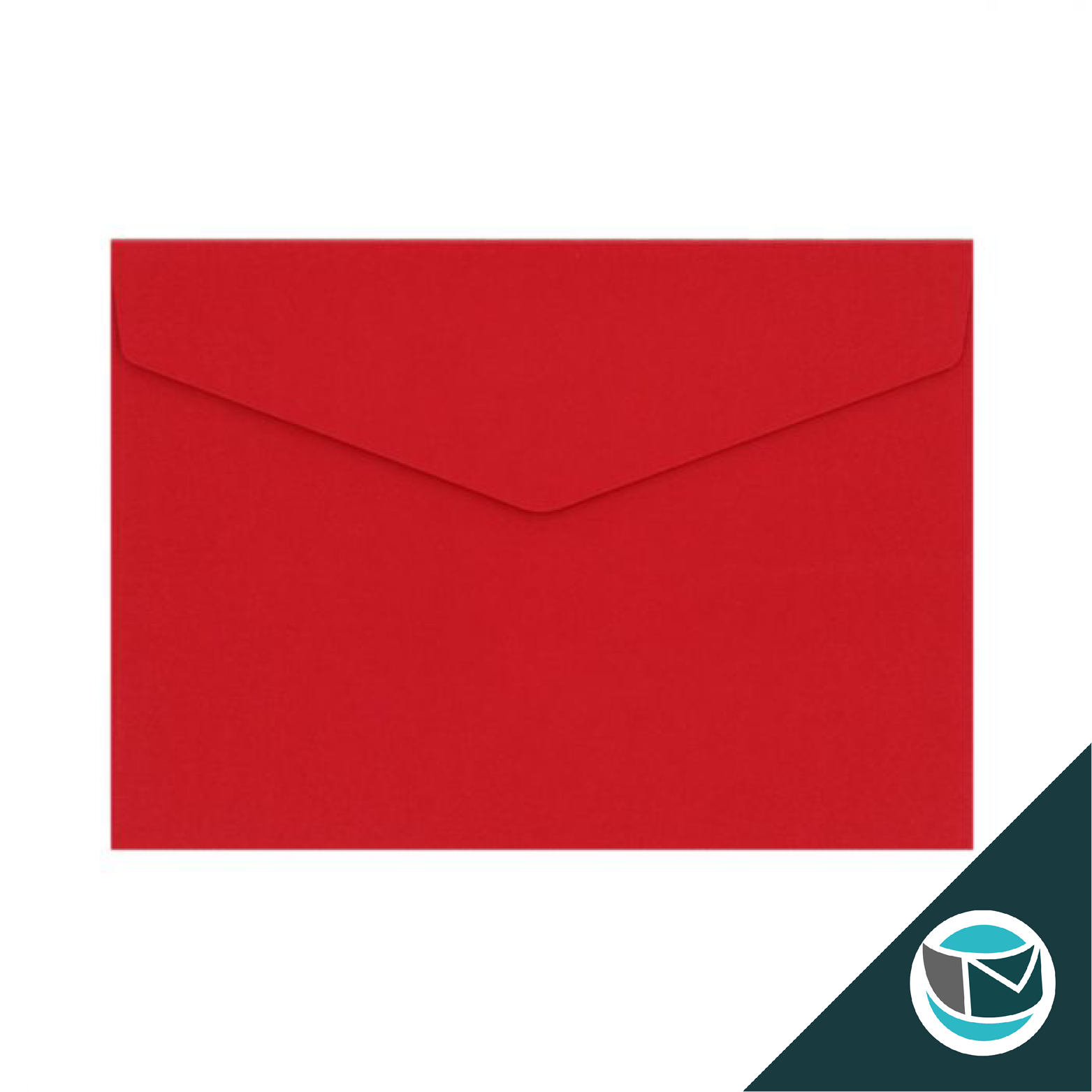 Luxe Wenskaart Envelop - 162x229 mm (C5) - Rood Strip
