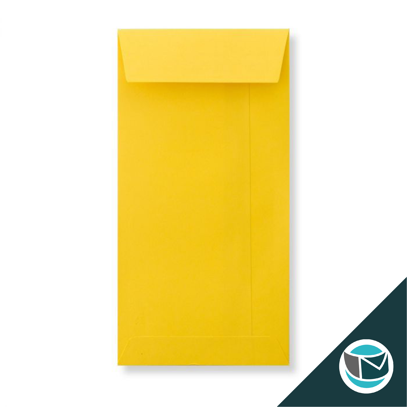 Luxe Wenskaart Envelop - 220x110 mm - Donkergeel Strip