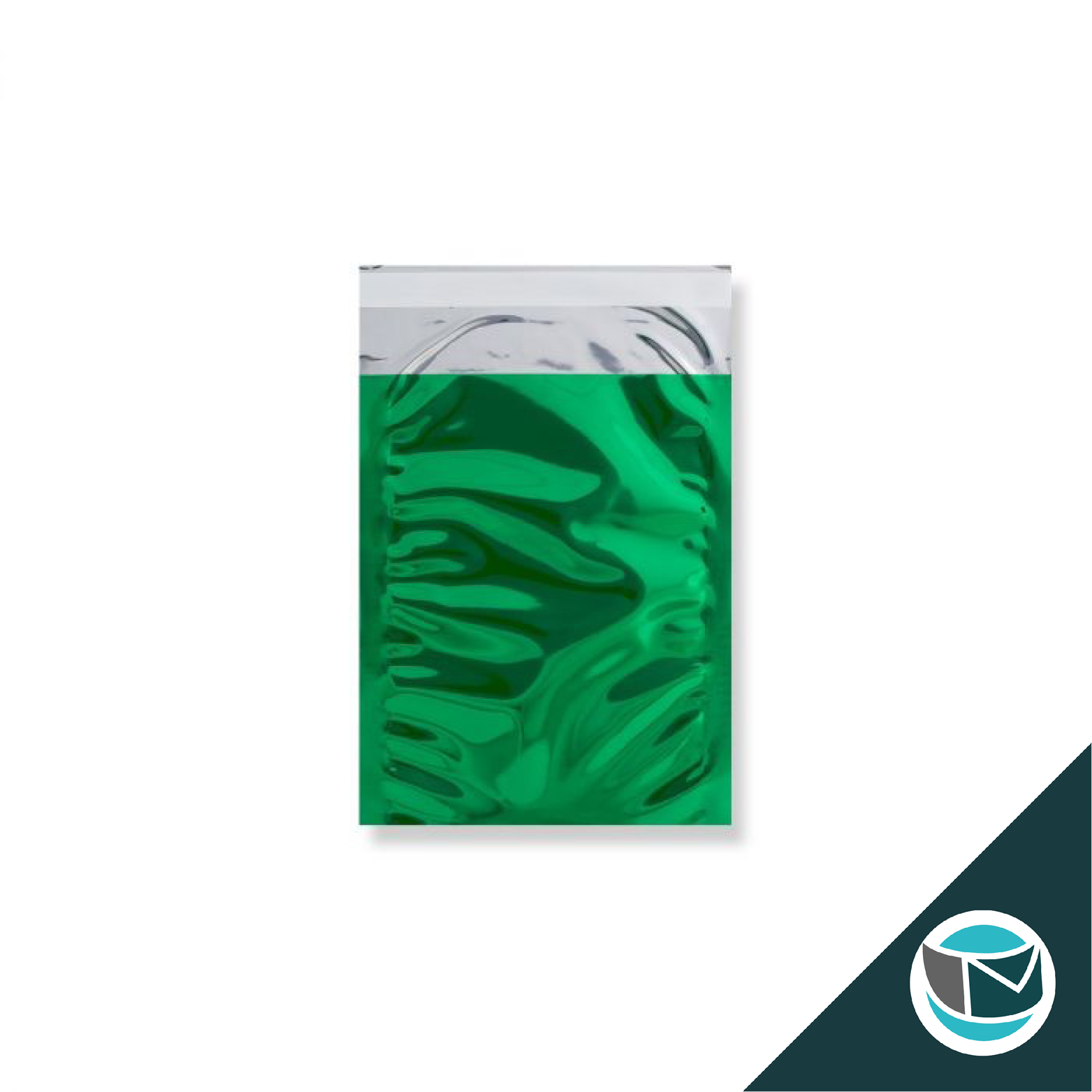 Metallic Folie Envelop (Glans) - 162x114 mm (C6) - Groen