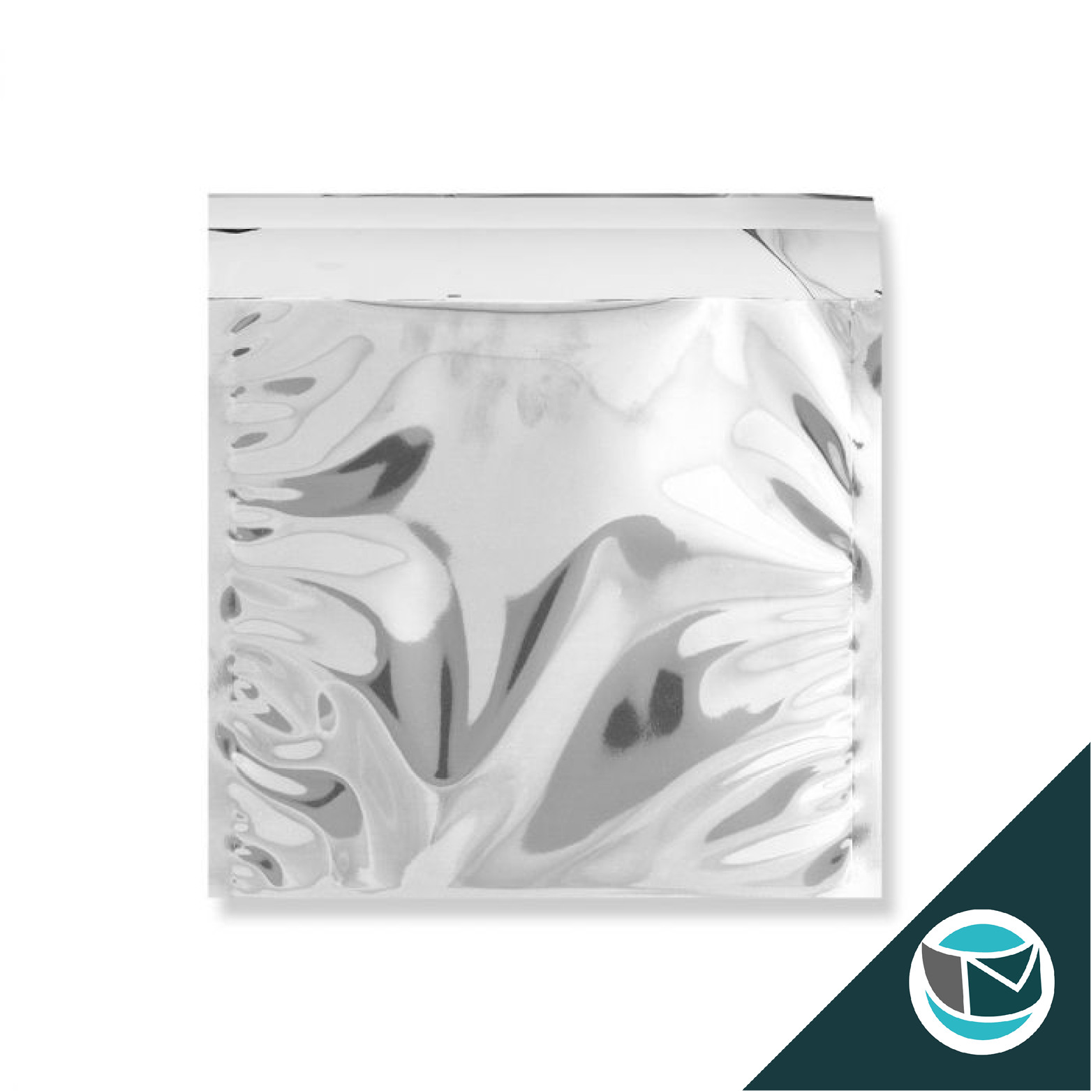 Metallic Folie Envelop (Glans) - 220x220 mm - Zilver