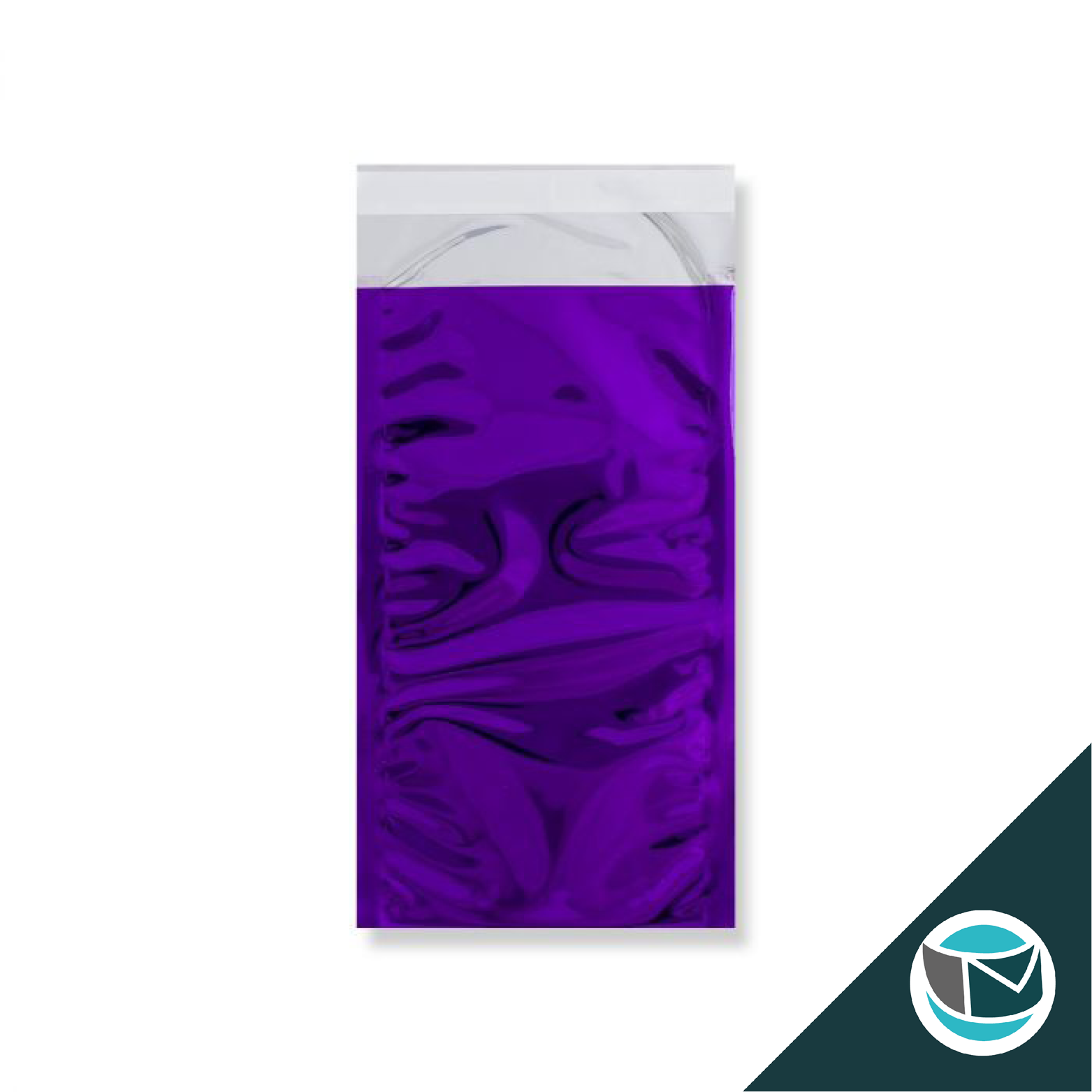 Metallic Folie Envelop (Glans) - 229x114 mm (DL+) - Paars