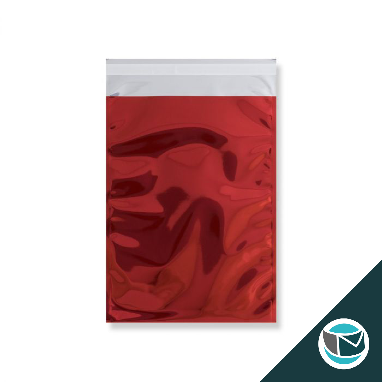 Metallic Folie Envelop (Glans) - 229x162 mm (C5) - Rood