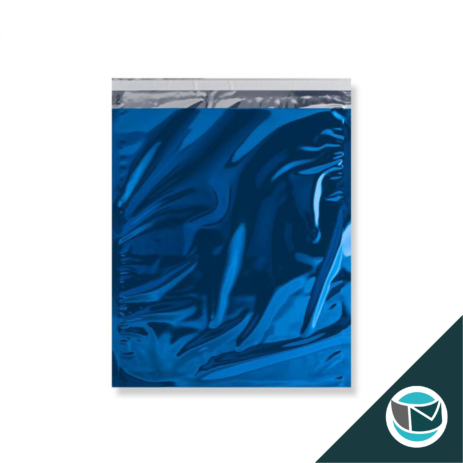 Metallic Folie Envelop (Glans) - 324x254 mm - Blauw