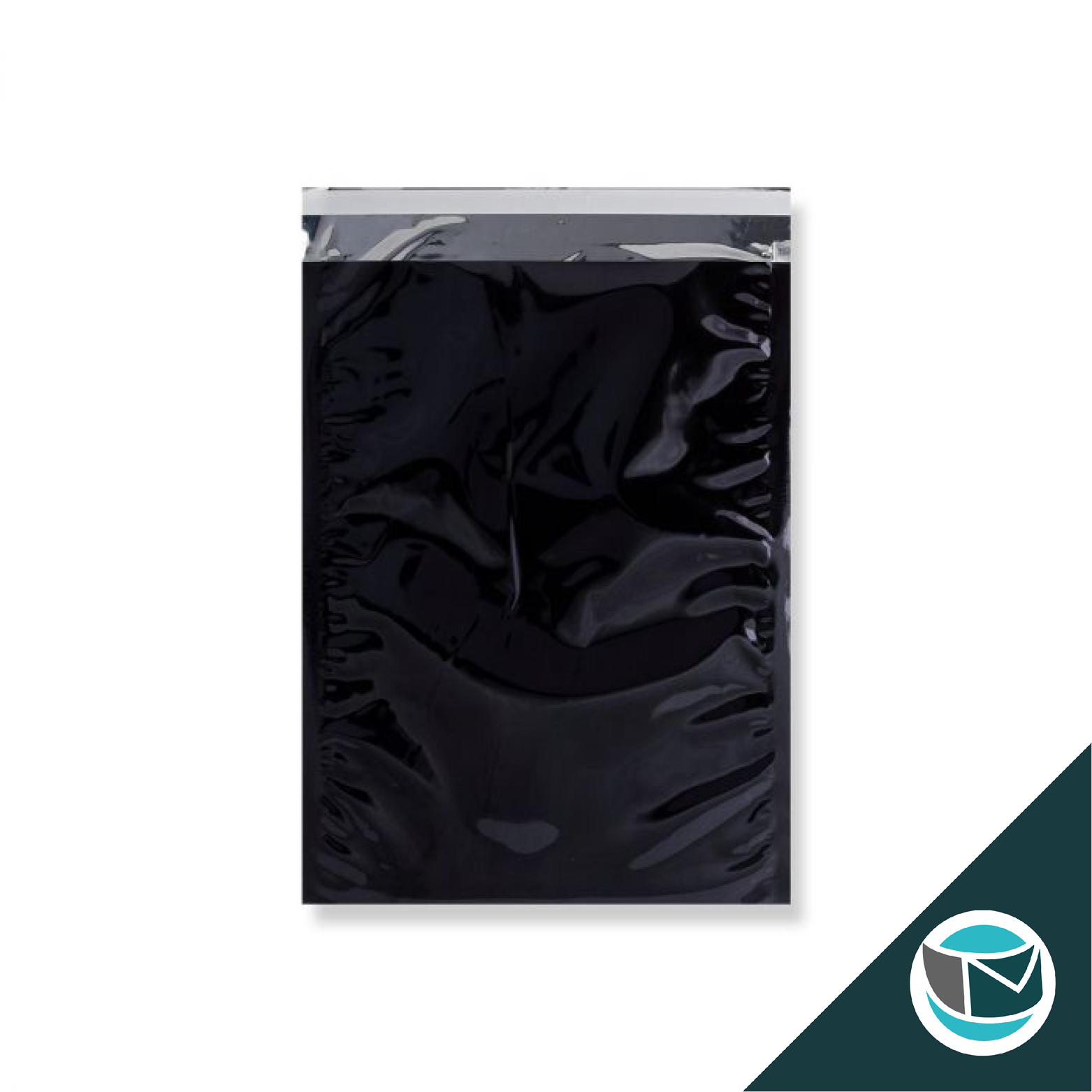 Metallic Folie Envelop (Glans) - 324x229 mm (C4) - Zwart