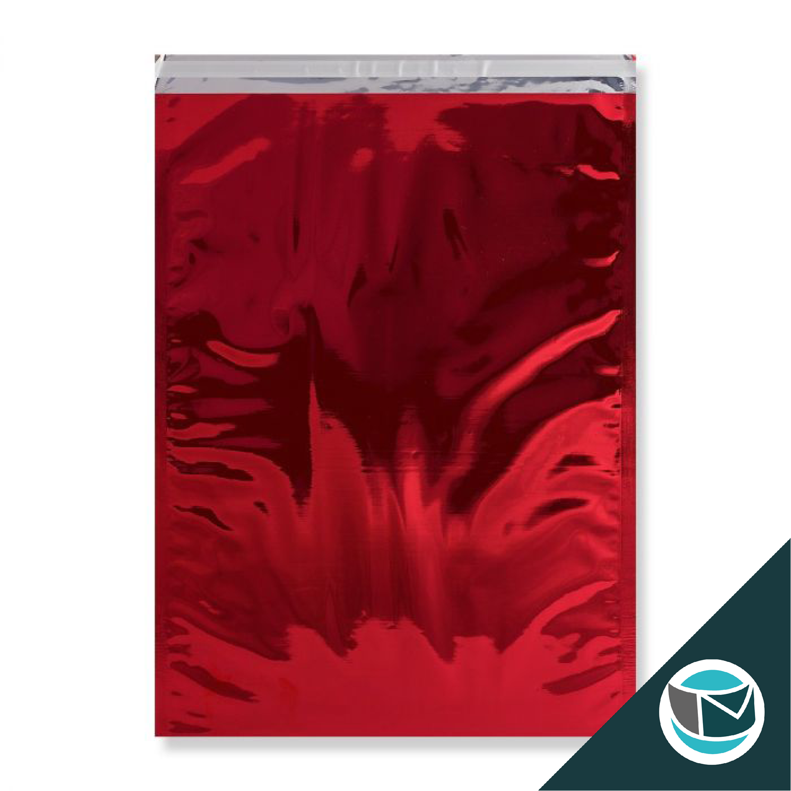 Metallic Folie Envelop (Glans) - 450x320 mm (C3) - Rood