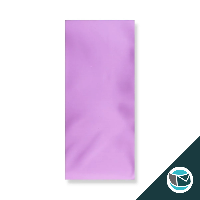 Metallic Folie Envelop (Mat) - 220x110 mm - Lila