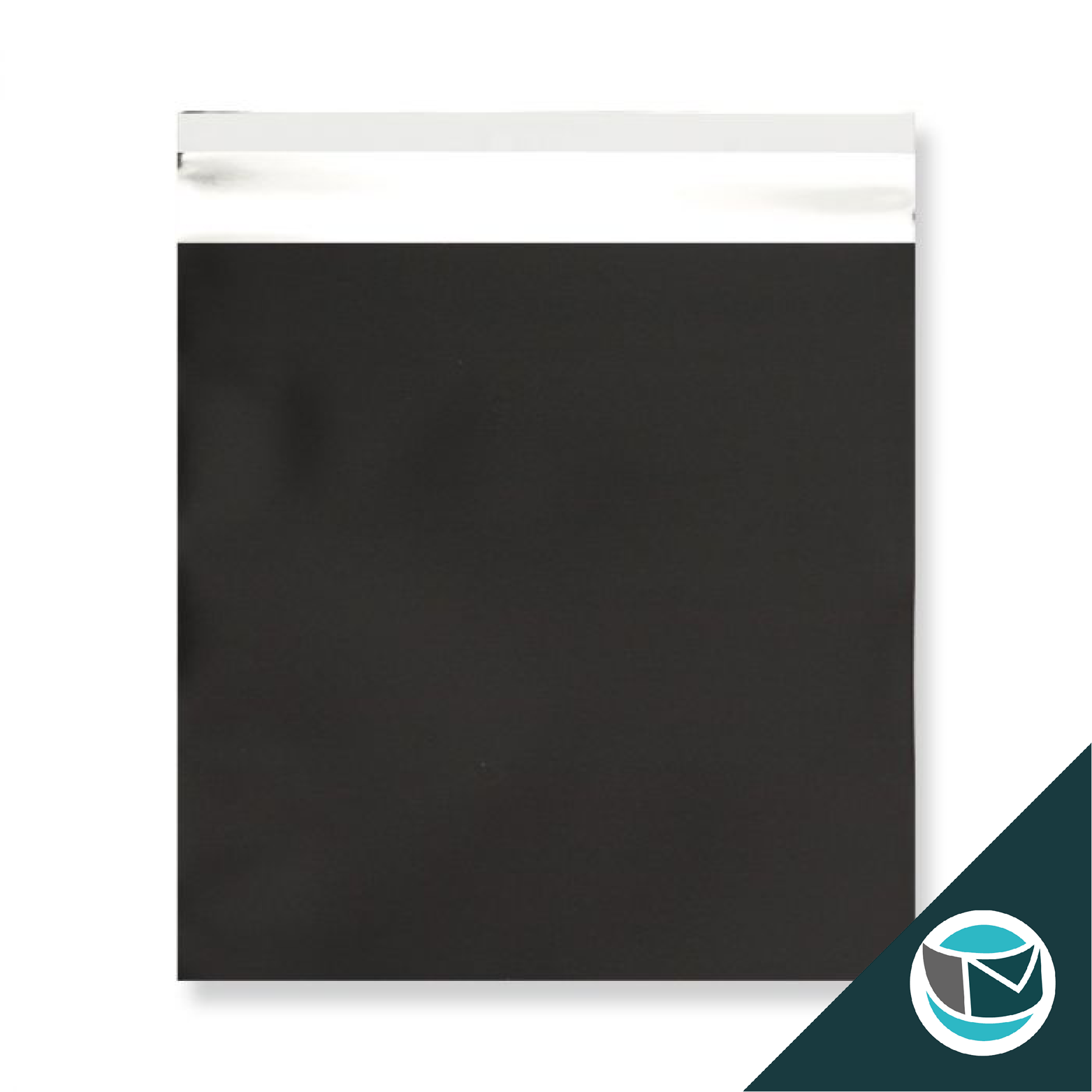Metallic Folie Envelop (Mat) - 165x165 mm - Zwart