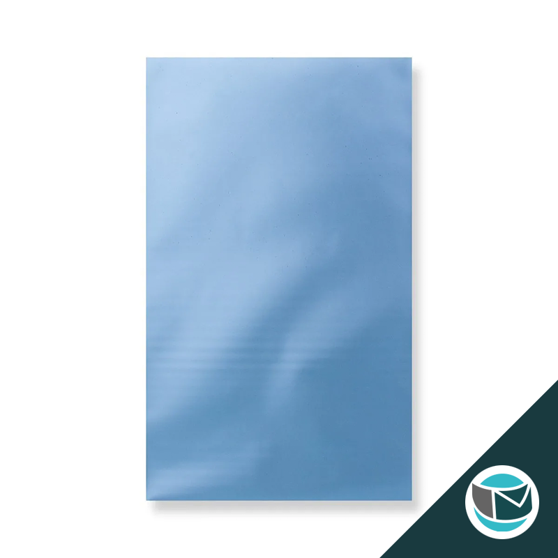 Metallic Folie Envelop (Mat) - 250x180 mm (C5+) - Lichtblauw