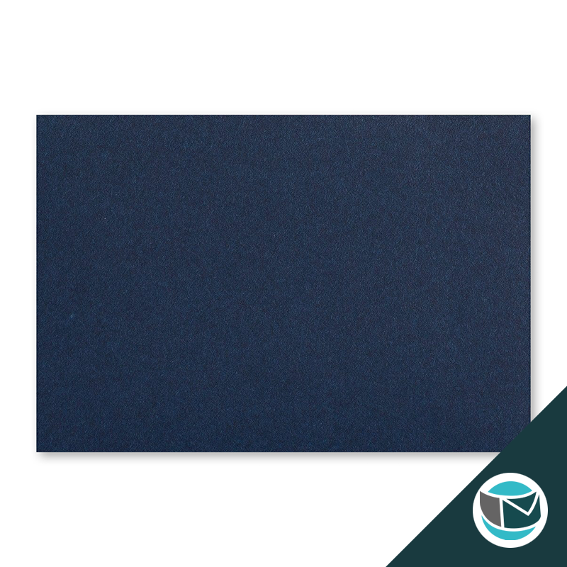 Wenskaart Envelop met Puntklep Strip - 62x94 mm - Marine Blauw