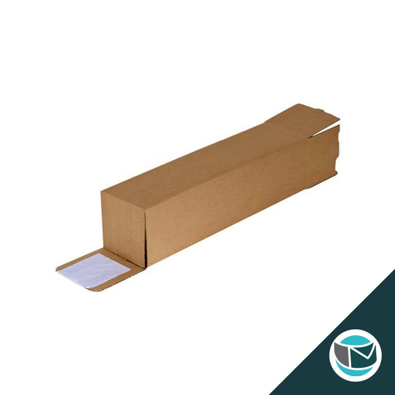 Zelfklevende vierkante verzendkoker Strip + Retourstrip A1+