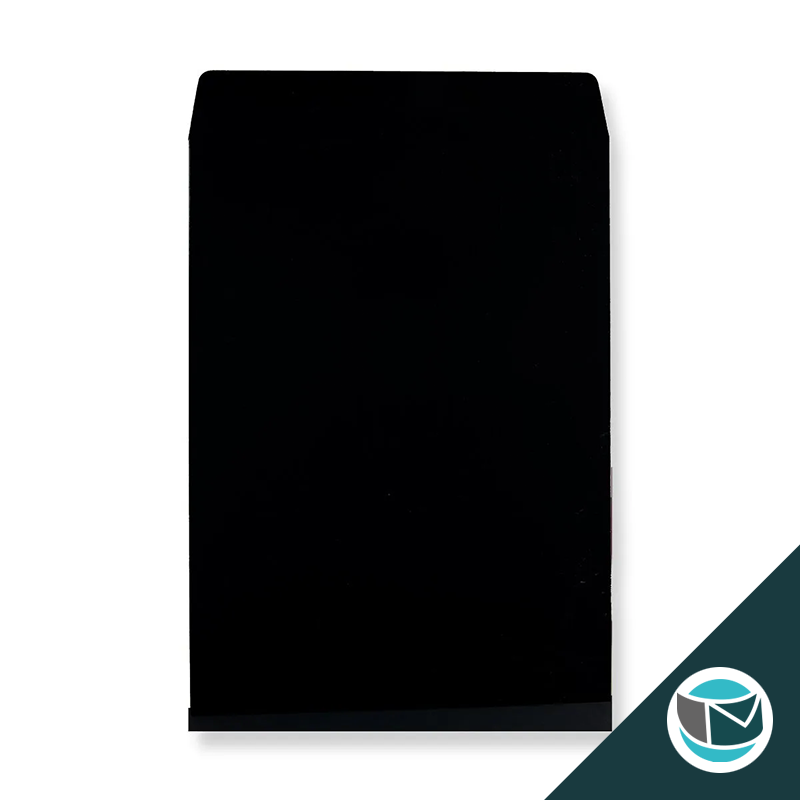 Kartonnen Duplex Enveloppen - 324x229 mm (C4) - Zwart