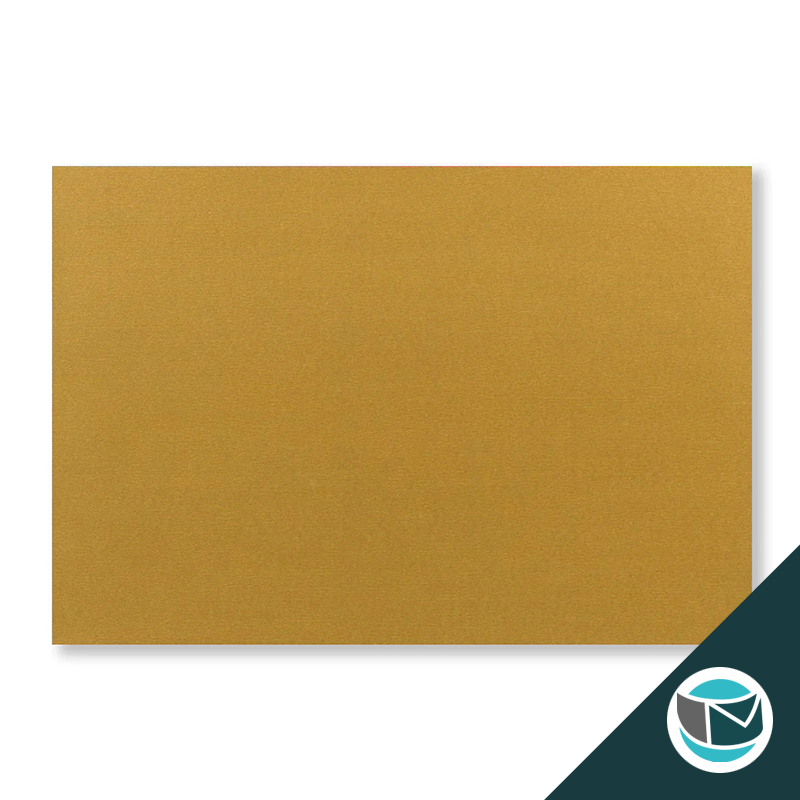 Wenskaart Envelop met Puntklep Strip - 62x94 mm - Goud